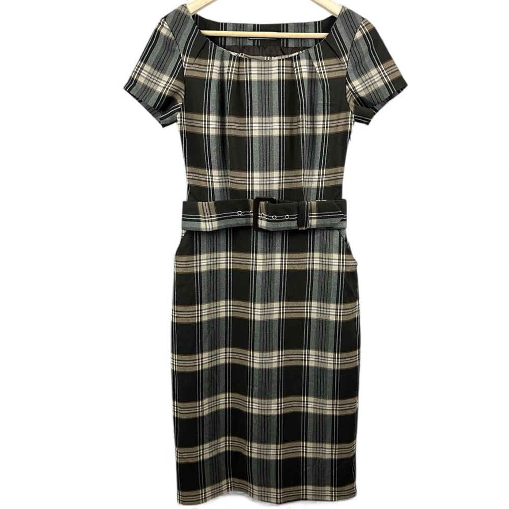 Suzy Shier Plaid Dress with Pockets Size 0